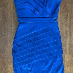 Max and Cleo Blue Strapless Dress - Size 2